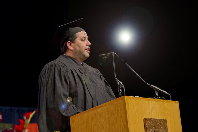 Jim D'Angelo at Podium