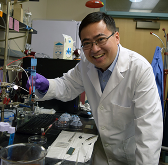 Professor Xu at Lab 