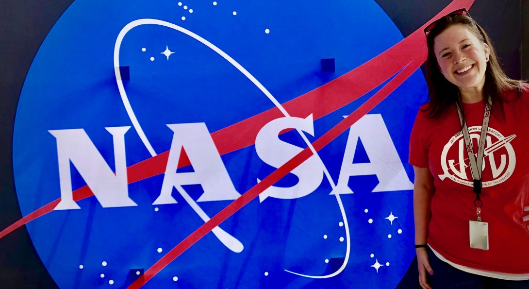 Annie McDonnell with NASA Logo
