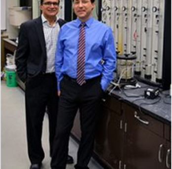 Professor Krishna Reddy and Dr. Claudio Cameselle 