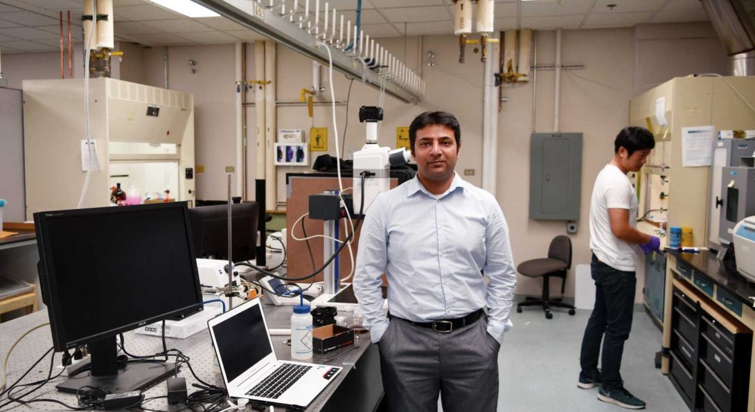 Professor Anand at lab