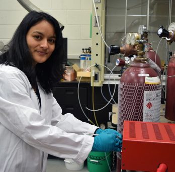 Jyoti K. Chetri at lab
                  