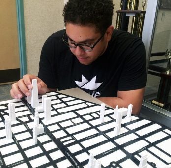 CME junior Jacob Miguest puts together 3D model
                  