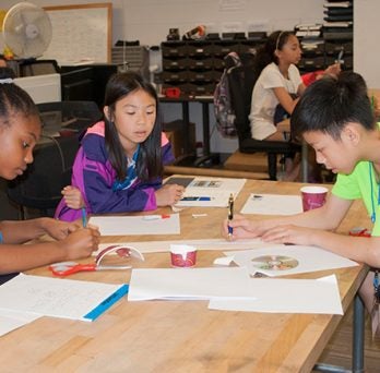 Students at Summer Engineering camp 