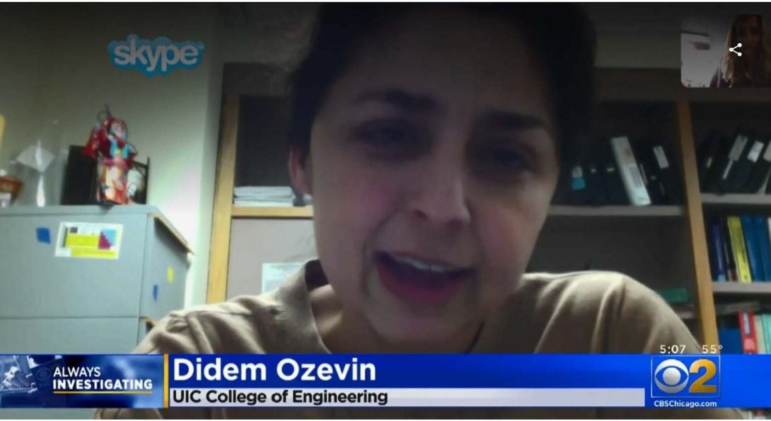 Professor Didem Ozevin talks with CBS 