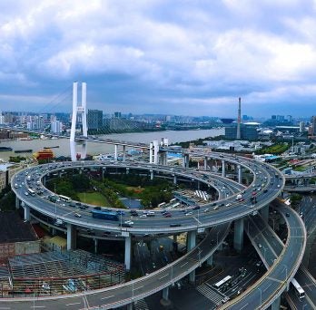 Shanghai China Nanpu Bridge
                  