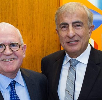 Christopher Burke and Professor Ansari 