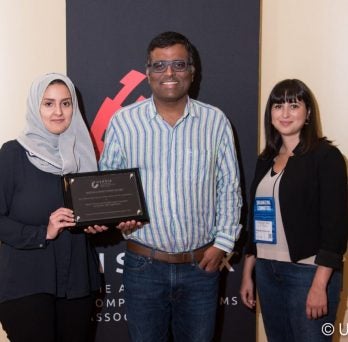 Abeer Alhuzali receives award
                  