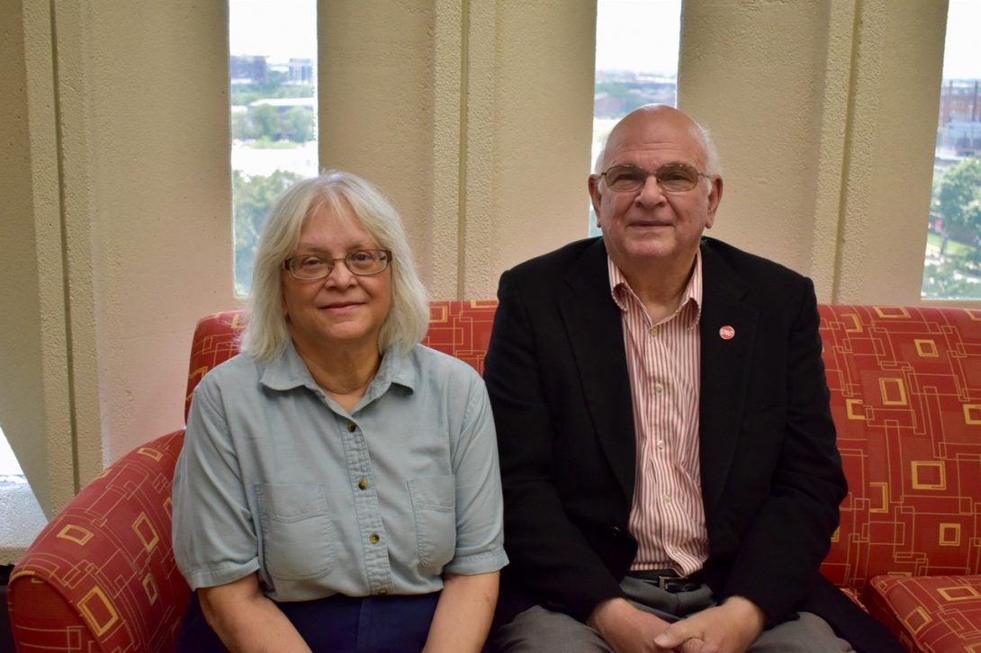 Distinguished Professor Mitra Dutta and Richard and Loan Hill & Distinguished Professor Michael Stroscio