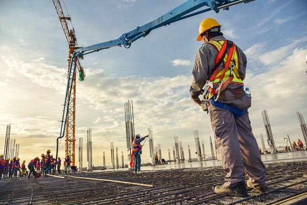 Construction workers onsite