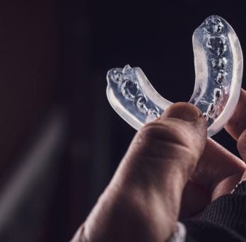 Mouthguard stock image 