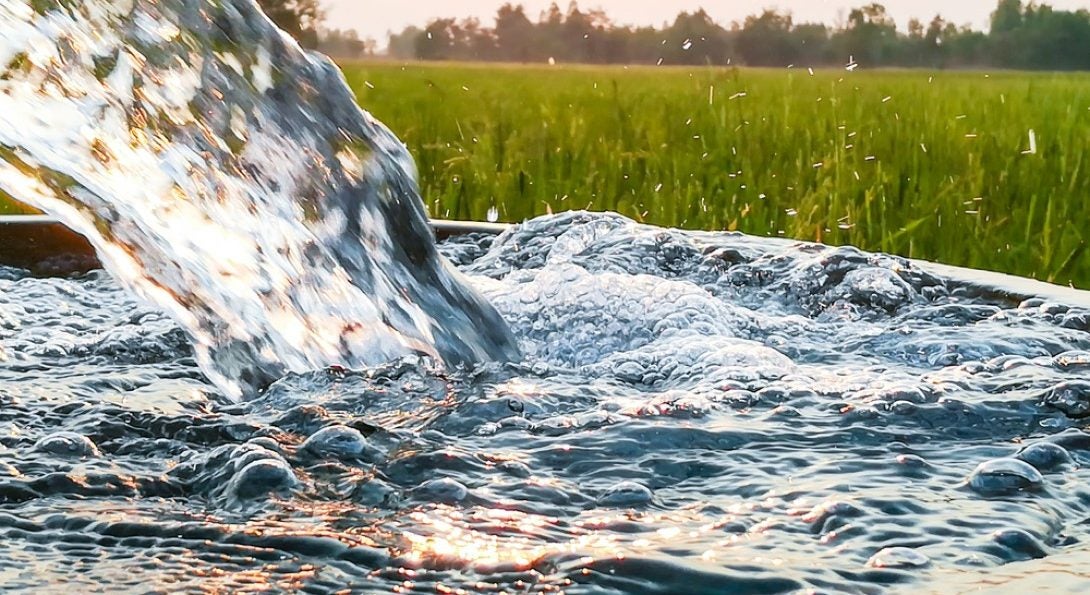 Water splashing