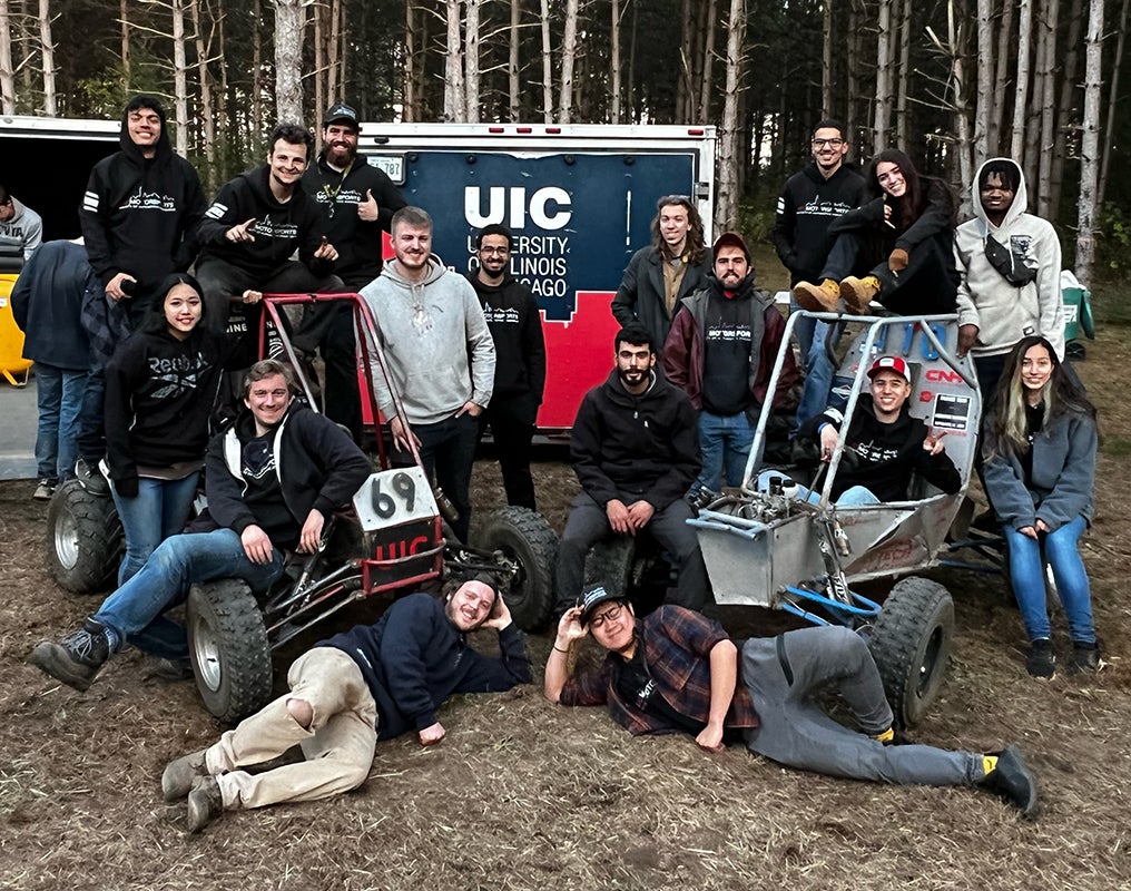 UIC's Baja team at the Backwoods Baja 2021