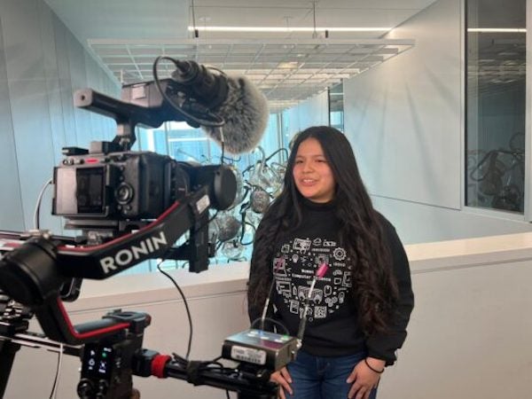 UIC computer science student Brenda Leyva, who appeared on UIC's episode of 