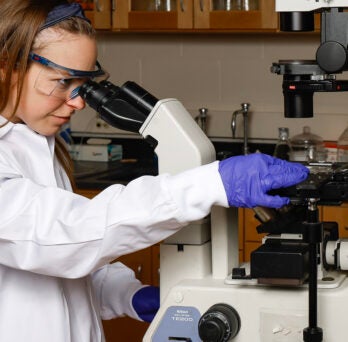 CME Assistant Professor Lisa M. Stabryla, director of the Stabryla Lab 