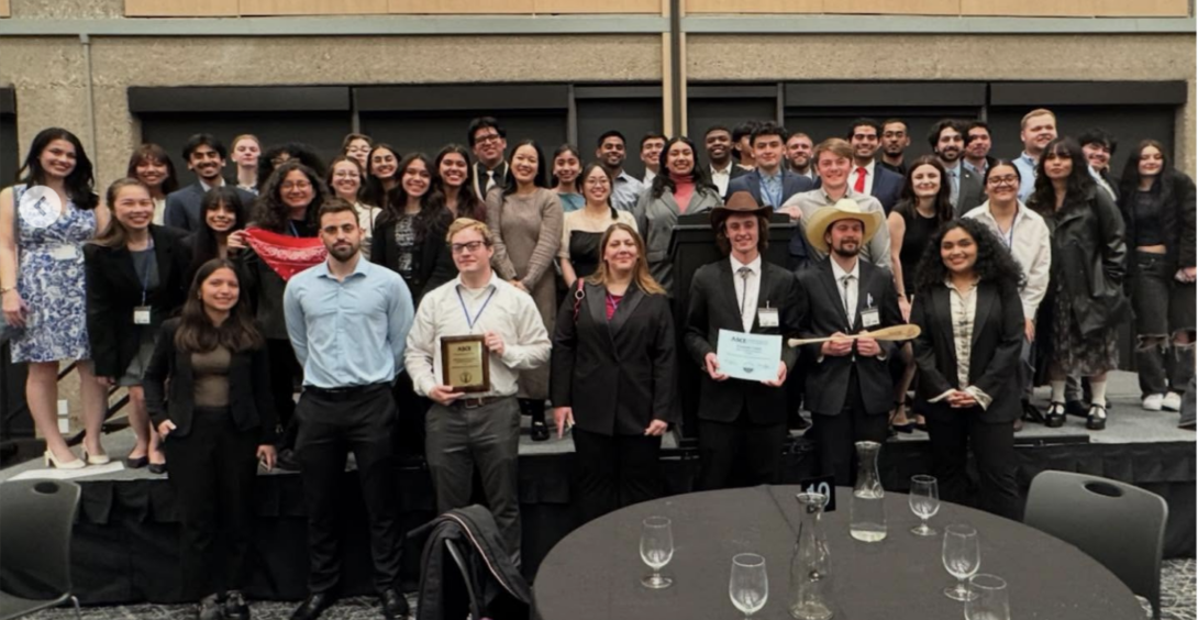 UIC’s student chapter of ASCE won first place in the surveying and second place in the concrete canoe competition