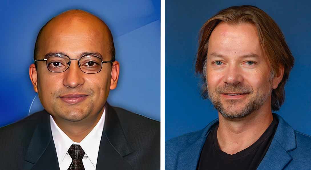 ECE professor Mazumder and Paprotny